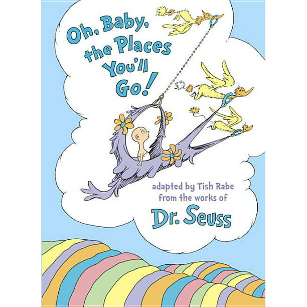 Dr Seuss "Oh The Places You'll Go" Illustrated Tote Gift Bag Birthday/ Xmas